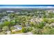 Expansive aerial view of a lush, green neighborhood with mature trees and serene lakes creating a peaceful setting at 22119 Weeks Blvd, Land O Lakes, FL 34639