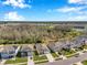 Beautiful aerial view of a suburban neighborhood with well-maintained lawns and diverse home styles at 2934 Living Coral Dr, Odessa, FL 33556