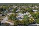 Wide aerial view of home and surrounding neighborhood at 3451 Pine St, Dunedin, FL 34698
