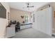 Cozy bedroom designed as flex space with built in murphy bed and workspace at 4811 Forest Creek Trl, Parrish, FL 34219