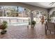 Enclosed patio with views of the pool, ideal for relaxation and entertainment at 5001 44Th N Ave, St Petersburg, FL 33709