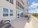 Spacious balcony, perfect for outdoor dining and enjoying the beautiful view from the side of the house at 6495 Shoreline Dr # 8105, Seminole, FL 33708