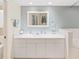 Bright bathroom featuring a sleek vanity with ample storage and a well-lit mirror, creating a fresh and inviting space at 6495 Shoreline Dr # 8105, Seminole, FL 33708