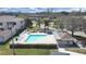 Community pool with covered seating area perfect for gathering with friends and Gathering at 6495 Shoreline Dr # 8105, Seminole, FL 33708