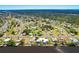 Panoramic aerial showcases a residential neighborhood with beautiful landscaping and waterfront homes along winding canals at 7094 Kenwood Dr, North Port, FL 34287