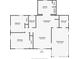 Detailed floor plan showcasing the layout of the home, including room dimensions and flow at 813 Helena Dr, Largo, FL 33770