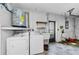 Functional laundry room featuring a washer, dryer, and utility sink, optimizing space and efficiency at 1032 Jambalana Dr, Holiday, FL 34691