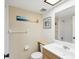 A clean bathroom with a tub/shower combo and a wooden vanity with sink at 106 Meadow Ln # 106, Oldsmar, FL 34677