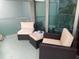 Balcony featuring cushioned outdoor seating with modern design, perfect for relaxing at 111 N 12Th St # 1426, Tampa, FL 33602