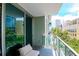 Private balcony with seating showcasing city views and an open-air atmosphere at 111 N 12Th St # 1426, Tampa, FL 33602