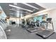 A spacious fitness center with treadmills, elliptical machines, and a mirrored wall for monitoring progress at 111 N 12Th St # 1426, Tampa, FL 33602