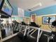 Modern gym area with treadmills, elliptical, and TV for entertainment during workouts at 11822 Crawford Parrish Ln, Parrish, FL 34219