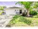 Charming single-story home featuring a well-maintained lawn and a two-car garage at 13116 Sheridan Dr, Hudson, FL 34667