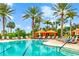 Luxurious pool cabanas with comfortable seating, providing a private and shaded relaxation space at 13823 Messina Loop # 204, Bradenton, FL 34211