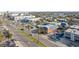 An exterior aerial view of the property featuring palm trees and nearby roadways at 17035 Gulf Blvd # 202, North Redington Beach, FL 33708