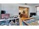 View from office to kitchen and living room in home at 2533 Limewood Dr, Holiday, FL 34690