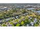 A wide-angle view highlights a community with lush trees and waterfront access at 4065 38Th S St, St Petersburg, FL 33711