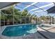 Relaxing screened-in pool area with a spa, surrounded by lush landscaping and open sky at 865 48Th N Ave, St Petersburg, FL 33703