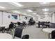 Spacious meeting room with ample seating and tables, perfect for community events and gatherings at 11521 Rose Tree Dr, New Port Richey, FL 34654