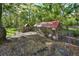 Fenced-in Chicken coop with shady trees in a natural setting with a lush green lawn at 14114 N 301 Hwy, Thonotosassa, FL 33592