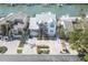 Stately waterfront home with a long driveway and lush landscaping at 2829 Seabreeze S Dr, Gulfport, FL 33707