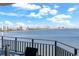 Enjoy the skyline from this balcony, complete with bistro table and chairs at 3435 Bayshore Blvd # 1401S, Tampa, FL 33629