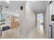 Hallway view leading to the kitchen and bedroom with lots of natural light at 3435 Bayshore Blvd # 1401S, Tampa, FL 33629