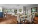 Open-concept living area featuring modern decor, hardwood flooring, and ample natural light at 3435 Bayshore Blvd # 1401S, Tampa, FL 33629