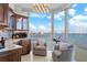 Sitting area with bar and expansive water view at 3435 Bayshore Blvd # 1401S, Tampa, FL 33629