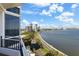 Expansive waterfront view showcasing the city skyline and scenic boulevard at 3435 Bayshore Blvd # 1401S, Tampa, FL 33629