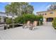 Relax on this waterfront dock with lounge chairs offering a serene and peaceful setting at 378 Tennessee Ave, Crystal Beach, FL 34681