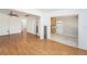 Bright, open-concept living area with wood flooring and an inviting atmosphere at 4846 Highland S St, St Petersburg, FL 33705