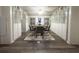 Bright dining room with built-in cabinets and a dining table with seating for six guests at 6166 9Th N Ave, St Petersburg, FL 33710