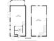 Upper level floor plan featuring large rooms and bath; back building at 6166 9Th N Ave, St Petersburg, FL 33710