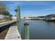 Peaceful waterfront view from the property's dock, perfect for enjoying the serene surroundings at 625 Mirabay Blvd, Apollo Beach, FL 33572