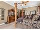 The primary bedroom is spacious and features a ceiling fan and nice furniture at 10905 Elliot St, Riverview, FL 33578
