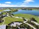 Overhead view of the community's golf course and lakes at 15635 Sacile Ln, Bradenton, FL 34211