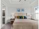 Comfortable main bedroom with ensuite bathroom access and neutral decor at 15635 Sacile Ln, Bradenton, FL 34211