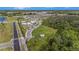 A community aerial showcasing the playground, dog park, and pool with lush landscaping at 18184 Turning Leaf Cir, Land O Lakes, FL 34638