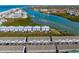 Beautiful aerial view of the property and its surroundings and access to waterway at 19823 Gulf Blvd # 33, Indian Shores, FL 33785
