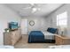 Comfortable bedroom with light wood-look flooring and well-appointed furniture at 19823 Gulf Blvd # 33, Indian Shores, FL 33785