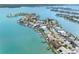 Beautiful aerial view of waterfront homes on canals and serene neighborhood waterways at 203 Bath Club N Blvd, North Redington Beach, FL 33708
