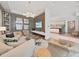 Inviting lobby area with stylish seating, modern lighting, and views of the elegant reception desk at 2910 W Barcelona St # 403, Tampa, FL 33629