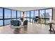 Open concept living space with floor-to-ceiling windows and water views at 3301 Bayshore Blvd # 2108B, Tampa, FL 33629