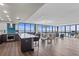 Bright, open living space with floor-to-ceiling windows offering expansive water views and modern finishes at 3301 Bayshore Blvd # 2108B, Tampa, FL 33629