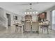 Dining room situated next to the kitchen provides a great setup for entertaining and Gathering meals at 35965 Saddle Palm Way, Zephyrhills, FL 33541