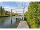 A private boat lift provides direct access to the waterfront and is ideal for boating enthusiasts at 4319 Harbor House Dr, Tampa, FL 33615