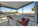 Outdoor patio with table and chairs overlooking beautiful scenic landscape at 4319 Harbor House Dr, Tampa, FL 33615