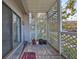 Enclosed balcony with privacy lattice perfect for plants and enjoying the outdoors at 4405 W Fair Oaks Ave # 9, Tampa, FL 33611