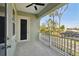 Outdoor balcony with a view of trees at 4559 Mitcher Rd, New Port Richey, FL 34652